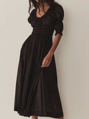doen leanne dress black ISO ITEM: DEN Leanne dress COLOR:Black SIZE: Xs DM BUYER : @kelsrog17 Reserve: YES ISO PLACEMENT: 1